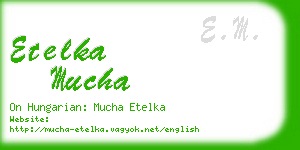 etelka mucha business card